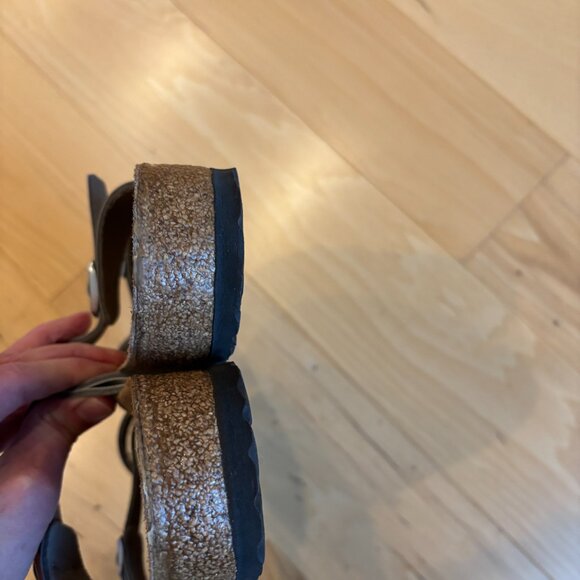 BIRKENSTOCK Mayari Sandals Women's Size 43 EU (US 12 to 12.5) Silver - Picture 6 of 13